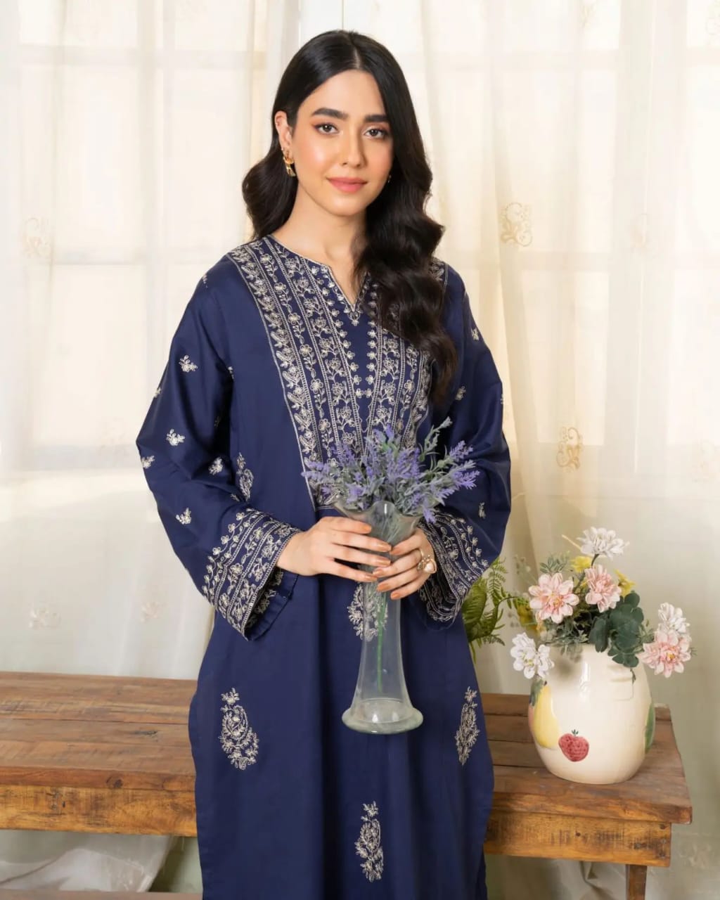 SITARA LONG LENGHT EMBROIDERY 2PC