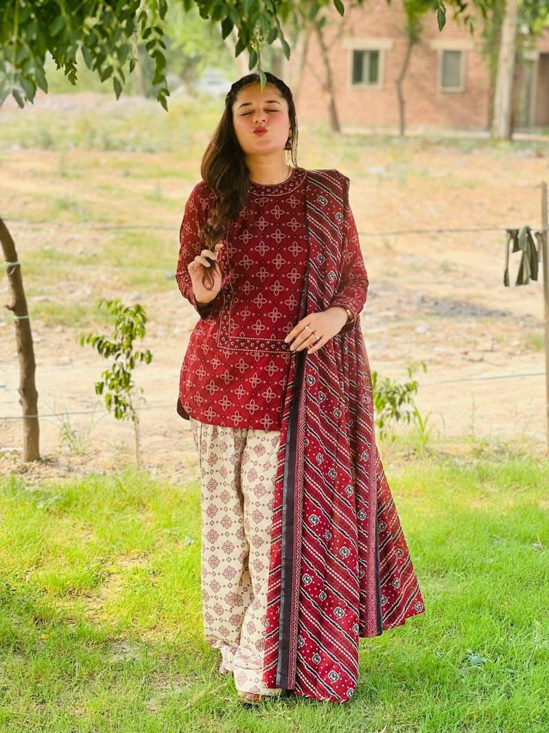 RED BERRYDIGITAL 3PC SHORT FROK